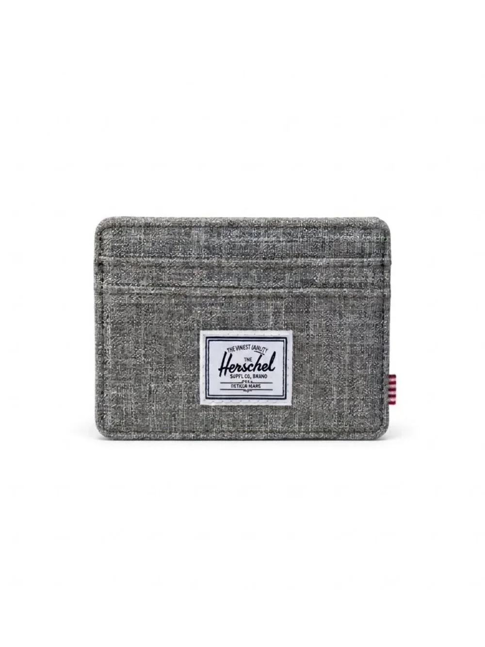 Herschel Supply Company Gray Crosshatch Wallet/Cardholder with Blue Rubber Band